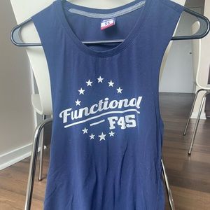 F45 Navy Blue Muscle Tank